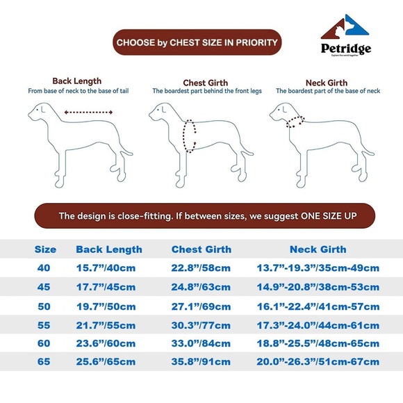 Petridge | 55M | Dog Raincoat Waterproof Windproof Coat for Medium Dog - Picture 14 of 14